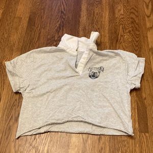 California cropped sweatshirt/Tee